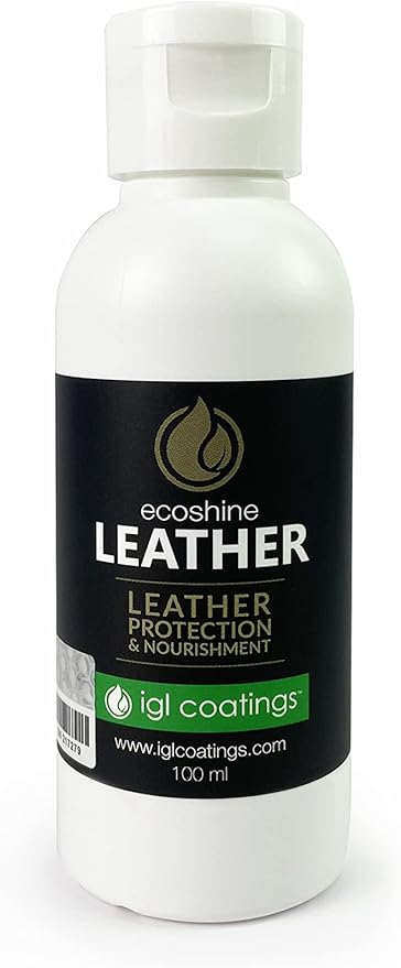 IGL Ecocoat Leather, Protector Against Liquid Stains and UV (30ml) - Natural Leather & Artificial Safe