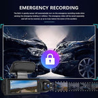 Dual Dash Cam for Cars Front and Inside 3.16 inch IPS Screen 1080P HD Camera for Cars Infrared Night Vision Loop Recording Wide Angle Inside Car Cameras 24H Parking Mode
