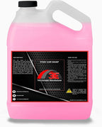 3E Pink Car Soap Highly Concentrated Foaming Car Wash Shampoo, Works with Foam Guns, Foam Cannons or Bucket Washes, Cherry Scented (128 oz)