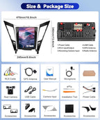 8 Core 6G+128G for Hyundai Sonata 2010-2015 Android 15 Car Stereo, 9.7" IPS 2.5D Car Radio Wireless Carplay Android Auto/59UI /FM/RDS /32EQ /DSP/GPS/WiFi/SWC + AHD Backup Camera