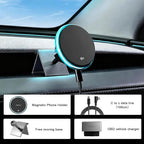 Wireless Car Mount Charger Fast Charging for Tesla Model 3/Y/3 Highland/Y Juniper (Model Y Juniper 2025+, with OBD Charger)