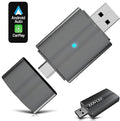 2026 Zovlec Apple CarPlay, Android Auto Wireless Adapter, Plug & Play Dongle for iPhone iOS 10+, Android 11+, USB Carplay, Fast Auto-Connect