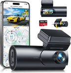 GKU Dash Cam Front and Rear Camera,4K+1080P, 5.8GHz WiFi & GPS Dash Camera for Cars,with 64G SD Card,1.47" Display Dashcam, 24HParking Mode,App,Super Night Vision,Support Max 256GB (D600Pro)