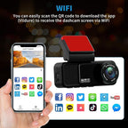 4K Dual Dash Cam Front and Rear, 4K+2K FHD Car Camera,Dash Camera for Cars Car Camera with GPS WiFi App Control 150° Wide Angle Night Vision G-Sensor Loop Recording 24H Parking Monitoring