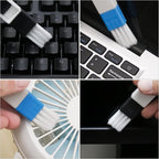 Window Track & Gap Cleaning Brush Set, 5 Pack Crevice and Groove Cleaner with 2 in 1 Brush and Mini Dustpan for Door Gaps, Blinds, Sliding Tracks and Kitchen Corners