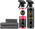 VPD Graphene Ceramic Kit & Detailer Kit - Ultimate Car Detailing Set with Graphene Ceramic Shield, Quick Detailer Waterless Wash, Edgeless Microfiber Towels & Microfiber Sponge Applicator