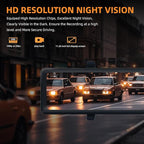 KBD 11.26'' 4K Smart Rear View Mirror Dash Cam Front and Rear, Android Auto Carplay with Backup Camera for Car Recording Parking Assistance Night Vision