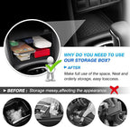 Autorder Center Console Organizer for Toyota Corolla Cross 2022 2023 2024 2025 Without Wireless Charger Accessories Armrest Storage Box Secondary Insert Tray Black(Not for Corolla)