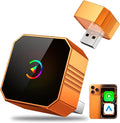 2026 Upgraded Wireless CarPlay Adapter for iPhone＆Android, Car Play Mini Wired to Wireless Adapter for CarPlay ＆Android Auto 2 in 1 Plug and Play Stable Connection & No Latency for iPhone iOS 10+
