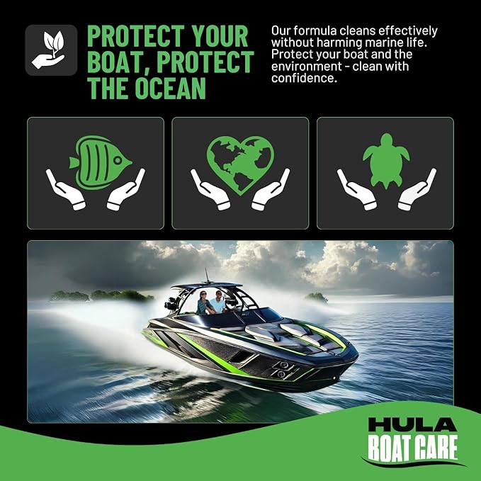 Hula 3-in-1 Boat Vinyl Cleaner, Conditioner and UV Protectant, 5 Gallon — Bulk Marine Detailing Supply, Made in USA
