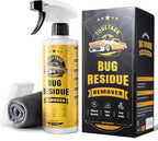 toretark Bug Remover for Cars Exterior - Tree Sap Remover for Cars Exterior, Quickly Dissolves for Water Spot, Bird Poop, Resin, Grease, Tar - PH Neutral, Safe on Paint, Rubber, Chrome, Glass