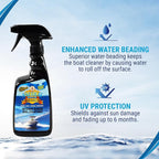 Nautical One - Hydro Rinse SiO2 Coating - Easy Spray-On Ceramic Boat Protection - Incredible Shine & Protection (22 oz)