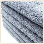 Kingsheep Edgeless Microfiber Towel Car Drying Wash Buffing 6Pack 16"x16" Ultra Plush 450gsm Detailing Cloth (Gray)