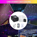 Starlight Headliner Kit,Twinkle + Music Sync Dual Color Fiber Optic Star Ceiling Lights with APP Remote Control, RGBW Star Lights for Car/Home Ceiling Decor, 1300pcs 9.8ft