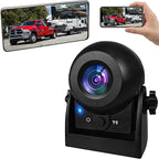Wireless Backup Camera,1080P HD Magnetic Rear View Camera for Truck/RV/Trailer, Works with CarPlay & Android Auto/in‑Dash Screen, No‑Drill Install, Rechargeable Battery, Night Vision, IP68