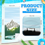 Hahafelt 1 Pack Car Seat Towel Covers with Storage Bag, 63 x 32 Inch Universal Non Slip Waterproof Sweat Protector for Car Truck, Gym Swimming Running, Machine Washable (National Park 1)