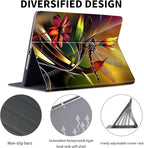 for Kindle Paperwhite Case,6" Kindle Paperwhite 4 10th Generation Case 2018 & Kindle Paperwhite Signature Edition,Leather Slim Adjustable Stand Cover Auto Wake/Sleep,Art Red Dragonfly