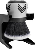 VIKING Car Cleaning Brush for Car Detailing Kit, Super-Soft Bristles for Interior Detail and Cleaning, 5 Inch Diameter, Black/Grey, Storage Stand Included