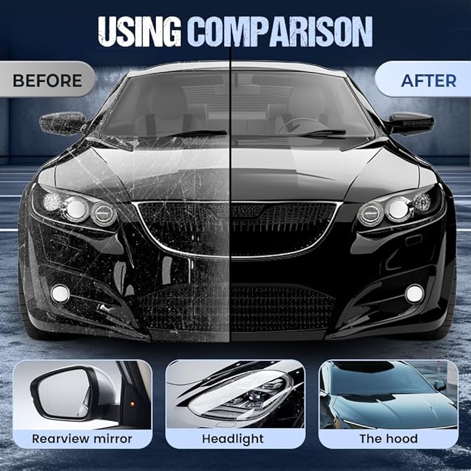 Car Quick-Acting Coating Agent Spray, 120ml Car Nano Hydrophobic Ceramic Coating Kit, Easy-To-Spray Auto Paint Protection For Vehicle Shine & Protection (2PCS)