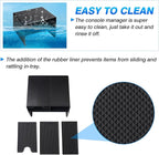 Autorder Center Console Organizer for Toyota Corolla Cross 2022 2023 2024 2025 Without Wireless Charger Accessories Armrest Storage Box Secondary Insert Tray Black(Not for Corolla)