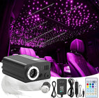 Meteor Twinkle 750 pcs 6.5ft Starlight Headliner Light,16W LED Star Ceiling Fiber Optic Light Kit APP/Remote Control for Car/Home/Party
