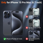 SUPFINE Magnetic for iPhone 15 Pro Max Case (Compatible with MagSafe) (Military Grade Drop Protection) Translucent Matte Shockproof Phone Cover,Brown