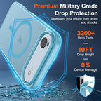 SUPFINE Magnetic for iPhone Air Case (Compatible with MagSafe)(Military Grade Drop Protection) Slim Translucent Matte Shockproof with Anti-Fingerprint Phone Cover for 17 Air,Light Blue