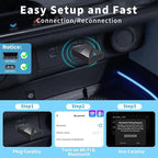 Wireless CarPlay Adapter,Convert Wired to Wireless CarPlay Adapter,Plug&Play 2-in-1 CarPlay & Android Auto Adapter,Fast&Stable Mini USB&USB-C/Type-C Car Adapter,Suitable for iOS10+/Android11+（Black）