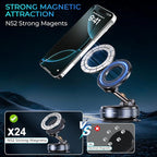 Vacuum Magnetic Phone Holder, Compatible with Magsafe iPhone and All Smartphones, Car/Gym/Kitchen/Mirror/Smooth Surface, Vacuum Suction Phone Mount