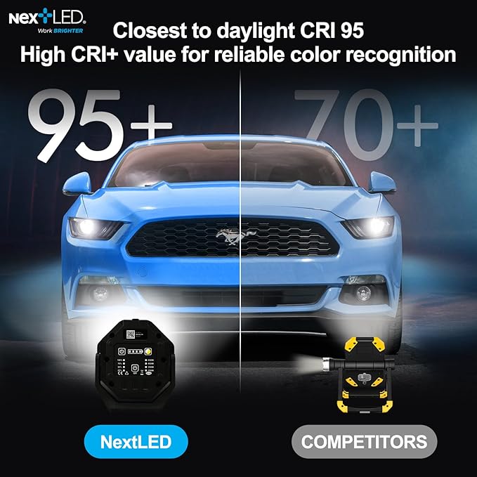 NextLED Premium Detailing Light Bundle: NT-V3505 Ceramic Coating Light & NT-1010UV 4-Color Paint Inspection Light