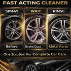 Wheel Cleaner, Aluminum Cleaner, Rim & Wheel Cleaner Spray, Removes Brake Dust & Grime, Brake Dust, Non-Acidic Tire Cleaner, Purple Color Changing, 10 fl oz (1PCS)