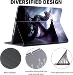 Case for 7" Kindle Paperwhite 12th Generation 2024 & Kindle Colorsoft Signature Edition,Leather Folio Adjustable Stand Cover Auto Wake/Sleep for Kindle Paperwhite 2024,Cool Purple Dragon