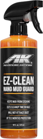 EZ-Clean Mud Guard | Makes Cleanup Easy | ATV, Vehicle, Equipment, UTV, Dirt Bikes Surfaces | 16 fl oz. Spray (4 Pack)