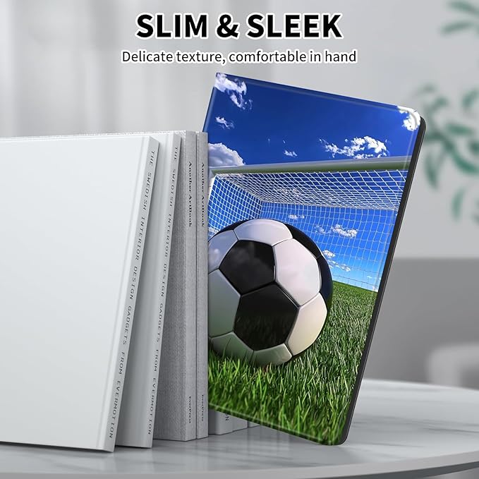 for Kindle Paperwhite Case,6.8" Kindle Paperwhite 11th Generation Case and Kindle Paperwhite Signature Edition,Leather Slim Adjustable Stand Cover with Auto Wake/Sleep,Football Field