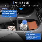 SXCY for 2025 2026 Hyundai Tucson Center Console Organizer [TPE] for 2025 2026 Hyundai Tucson Accessories Full-Button Wire Console Cupholer Tray 2025 2026 Tucson Limited Under Console Organizer