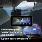 2.5K Dash Cam Front and Rear with 64GB Card, Car Camera with 3.39" IPS Screen, WDR Night Vision, Parking Monitor, G-Sensor Dash Camera