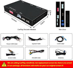 Wireless CarPlay Android Auto Decoder Retrofit Kits Compatible with Lexus ES200 ES250 ES260 ES300 ES350 for Large touchpad from 2015-2020, Supprot Navigation, Mirror Link, Back-up Camera