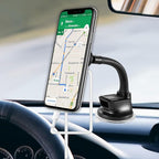 Cellet Car Phone Mount Holder Universal Phone Car Dashboard & Windshield Magnetic Phone Mount Holder with Goose-Neck Compatible with Smartphones iPhones Samsung Galaxy LG Motorola Moto Google Pixel