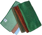 2-in-1 Scrub & Wipe Microfiber Cleaning Cloths – Non-Scratch Scrubbing Side + Soft Absorbent Side – Reusable Dual-Sided Cleaning Towels (6 Pack)