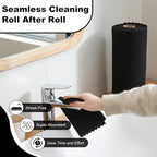 Jessy Home 2 Roll Reusable Paper Towels,100 Sheets Tear Away Microfiber Cleaning Cloth, Lint Free Cleaning Rags for Kitchen, Dishcloth,Household Cleaning Supplies