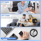 45W Super Fast Charger Type C for Samsung S26 S25 S24,3Pack 45W Dual Port USB C Fast Phone Charger Block & 6/10/10FT Type C Charging Cord for Samsung Galaxy S26 S25 Ultra/S23/S22,Android,iPhone 17