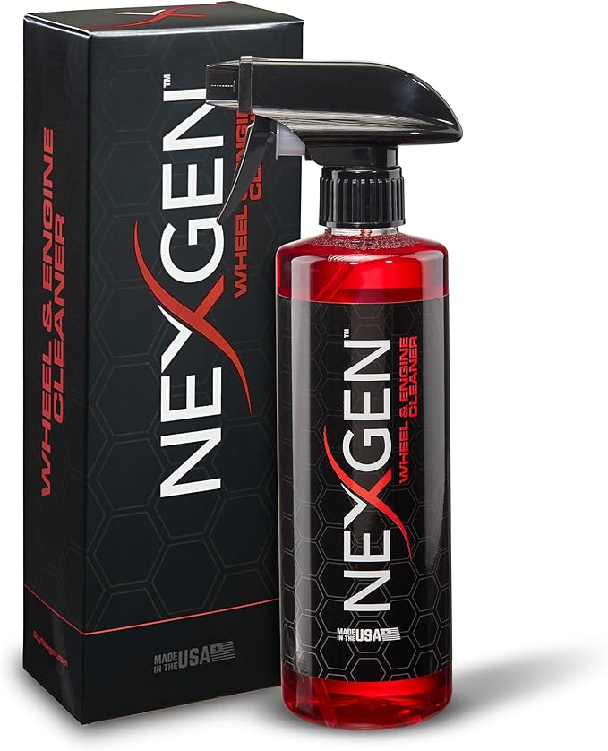 Nexgen Wheel and Engine Cleaner (16oz) – Removes Brake Dust, Grease, & Road Grime - On-the-Go Car Detailing - Car Cleaning Supplies
