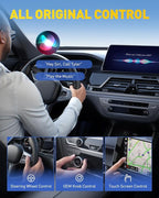 2027 Mini CarPlay Wireless Adapter for Apple, Upgrade Factory Wired Carplay to Wireless CarPlay Adapter, No Latency for iPhone iOS 10+ and Cars from 2015+, USB & Type-C, Plug & Play