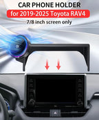Qi2.2 25W Magnetic Car Mount Charger for 2019 2020 2021 2022 2023 2024 2025 Toyota RAV4 Accessories, for Fast Charging Cell Phone Holder 7/8 Inch Screen Fixed Clip with Cooling Fan