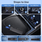 Carlinkit FireDrive Link Pro HDMI Car TV Converter for Fire TV Stick Streaming, Wireless Apple CarPlay & Android Auto Adapter, Compatible with Wired CarPlay Cars, 3 in 1 Dongle, Plug & Play