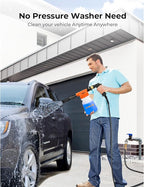 ARTIPOLY Car Wash Foam Gun + Microfiber Wash Mitt - Car Foam Sprayer - Foam Cannon for Hose - Spray Gun Cleaner - Snow Blaster for Cars, Boats, RVs, Foam Cannon Connects to Any Garden Hose
