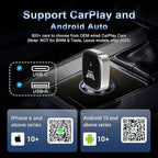 Mini Wireless Adapter for Carplay & Android Auto, 2026 Upgraded, Converts Wired to Wireless CarPlay Dongle, Plug & Play, Fast Stable Connection, Compact Design for iPhone & Android with USB/USB-C