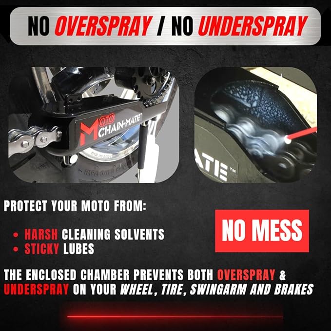 Moto Chain-Mate - The Ultimate Motorcycle Chain Cleaning and Lubrication Kit !