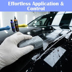 20 Pack Microfiber Applicator Pads - Suede Car Detailing Sponges for Ceramic Coating, Wax & Graphene Spray - Reusable Coating Applicator Pads for Cars, Metal & Plastic Trim