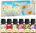 SALKING Essential Oils Gift Set, 100% Pure Fragrance Oil Aromatherapy Essential Oils Set,Premium Scented Oils for Oil Diffusers 6 x 10 ML - Jasmine, Neroli, Honeysuckle, Peony, Geranium, Freesia
